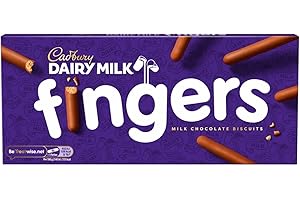 Cadbury Fingers Crossed Milk Chocolate Biscuits, Crunchy Biscuits Coated in Milk Chocolate, 114 g (Pack of 1)
