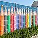 Produktbild Buntstiftreihe - Zaun Sichtschutzstreifen für Doppelstabmatten inkl. Klemmschienen