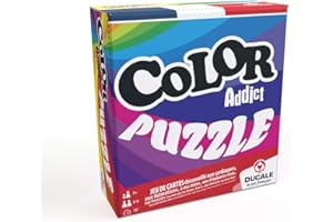 La Ducale - Color Addict Puzzle Französisches Unternehmen – Kartenspiele Ambiance und Schnelligkeit für Kinder, Familie und Freunde, 10014704