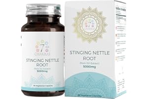 7 CHAKRAS 7C Stinging Nettle Root | 90 High Strength Stinging Nettle Root Capsules - 5000mg Nettle-Root per Serving from 10:1 Extract | Non-GMO, Gluten & Allergen Free | ISO Certified & Manufactured in The UK