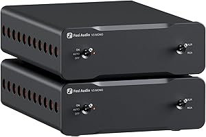 Fosi Audio V3 Mono Leistungsverstärker für Passive Lautsprecher, Mini Monoblock Class D Verstärker mit TPA3255, 240W HiFi Heimkino AVR Receiver, RCA/XLR symmetrische Eingänge, 48V/10A Netzteil