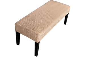 Lollanda Housse universelle pour banc de salle à manger - Housse extensible - Pour hôtel, banquet, restaurant, salon, chambre à coucher - Gris-marron A