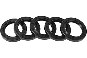 HEROFFIX 5 Pcs Rotary Shaft Seal High Pressure Oil Seal 32x47x7mm Black Nitrile 70 Durometer Rubber
