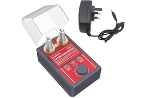 LUTIFIX Spark Plug Tester, Automotive Dual Holes Ignition Plugs System Analyzer with Adjustable Dual Holes Ignition Tester and Protective Cover Spark Plug 0 to 6000rpm Adjustable for 12mm Spark Plug