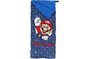 Super Mario - Sac De Couchage Super Mario Here We Go - 100% Polyester - Bleu Marine