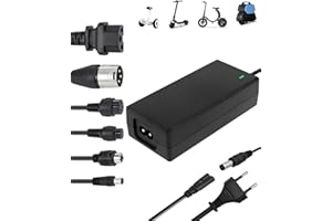 RYSEAB Freshmagis Caricatore Monopattino Elettrico, Caricatore Hoverboard Da 42V 2A 100W Con 6 Connettori, Caricatore Monopattino Xiaomi, Caricatore Bici Elettrica Per Monopattino Elettrico, Hoverboard