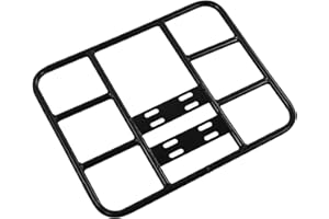 Akozon Food Delivery Box Rack Rear Grille Universal Heavy Duty Seamless Steel Tube Motorcycle Electric Rear Rack Extension for Delivery Food Box Carrier (Type 2 48/38)