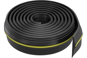 DIKER Uniwersalna listwa uszczelniająca do drzwi garażowych, 3 m, gumowa uszczelka, uszczelka progu drzwi garażowych, odporna na warunki atmosferyczne, X001UOLKSJ