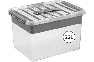 Sunware H6161002 låda med handtag, 22 l