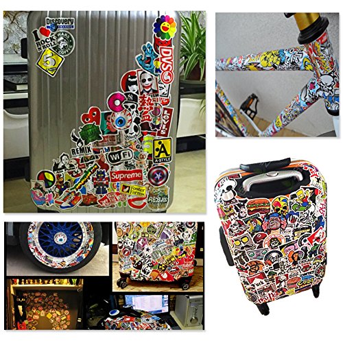 Oblique-Unique® Aufkleber 100 Stück Sticker Graffiti Style Reisen Skateboard Snowboard Vinylaufkleber Graffiti Laptop Gepäck Auto Fahrrad - 2