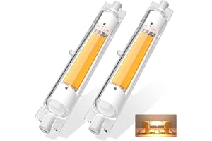 ZJZG Lampada R7S LED 118mm 30W, R7S LED 118mm Dimmerabile 30W Equivalenti a 300W Lampada Alogene, Lampadina LED R7S Bianca Calda 3000K 3000LM, Angolo 360 Nessun Sfarfallio, Confezione da 2
