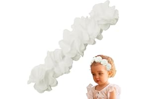 Flower Crown Baby Pannband - Princess Girls Handsömnad Pärlor Flower Headwear