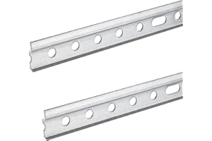 2 Pezzi SOTECH Barre Reggipensili 257 mm/per Attaccaglie Reggipensili/Barre per Mobili Pensili da Cucina/Barre Reggipensili per Mobili in Acciaio Zincato/Barre da Muro Reggipensili