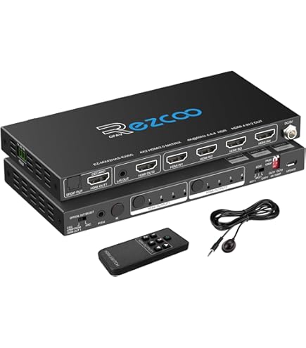 Ezcoo 8K 4K 120Hz HDMI EARC Switch 2x2 VRR ALLM ARC
