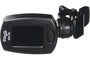 Stagg CTU-C5 BK Accordeur chromatique à pince pour guitare/basse/violon/ukulélé Noir