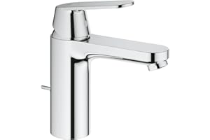 GROHE Miscelatore Monocomando per Lavabo Eurosmart con Astina a Saltarello Portata Regolabile, Cromo, M 2339600E