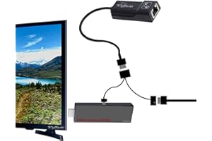 TV XSTREAM LAN Ethernet Adapter for Fire TV Stick Lite/4K Firestick 4k Max, includes a USB OTG Adapter - Speeds up to 100 Mbps