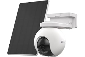 EZVIZ CB8 Pro Kit 4K 8MP Övervakningskamera Utomhus med 10400 mAh Batteri, 360° Trådlös Wifi-kamera, Smart Person- och Fordon