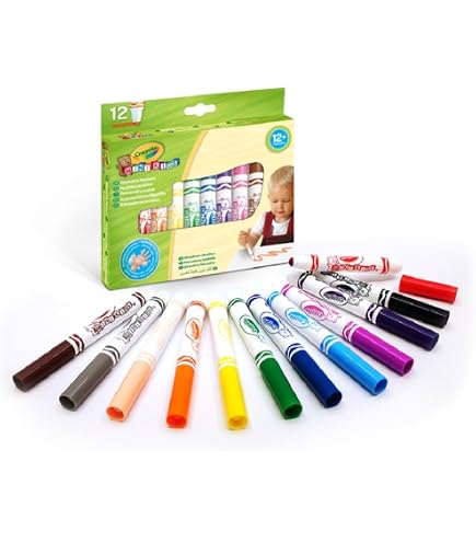 Set De 18 Rotuladores Para Robot De Dibujo | 12 Colores + 6 Repuestos | Accesorio Educativo Para Pintor Infantil