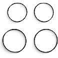 Kitchen Expert - Pressure Cooker Inner Lid | Rubber Ring | For All Type of Cookers | Standard | Black (2/3-4/5 Ltr)