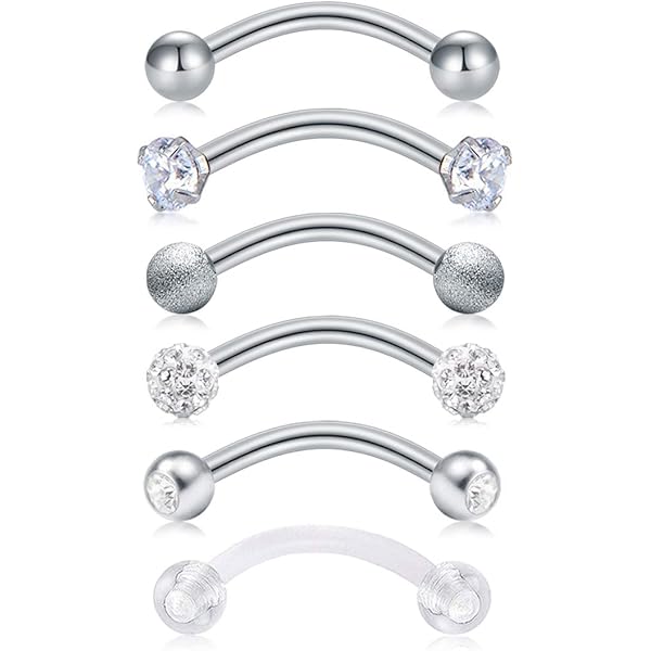 CASSIECA 12 kusů 16 G piercing z nerezové oceli pro muže Ženy Nozdry
