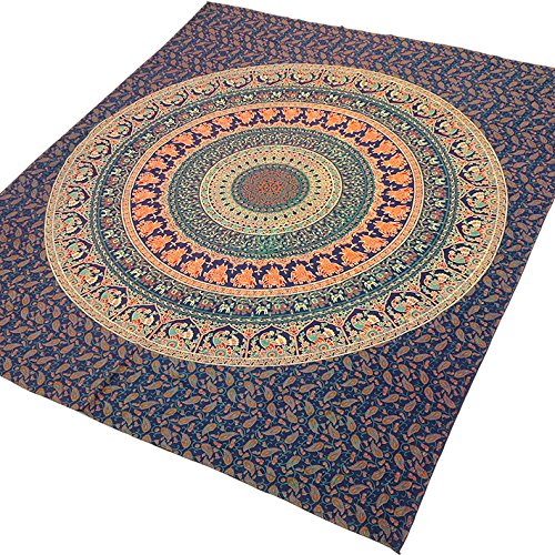 Goood Mal Queen Size Mandala Tapisserie Wand hängen Dekor Große Bohemian Hippie-Style Strand - 5