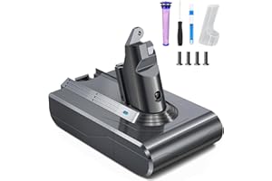 ButurePre 6,500mAh Batterie pour Dyson V6 DC62 DC58 DC59 DC61 DC72 DC74 V6 Aspirateur à Main Remplacement de Batterie V6 Animal Absolute Motorhead Fluffy SV03 SV04 SV05 SV06 SV07 SV09 VTC4