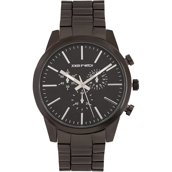AVZHJA ブラックメタル　BLACKL Buy Joker & Witch Jackson 43mm Black Dial Black Metal Alloy for