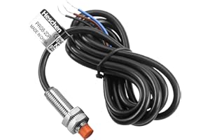 Heschen Capteur de proximité inductif PR08-2DP cylindrique type DC 12-24 V 3 fils PNP NO (normalement ouvert) CE