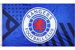 GIFTS 4 ALL Official Rangers Football Crest Banner, Giant Rangers Club Crest Flag, Gers Club Flag