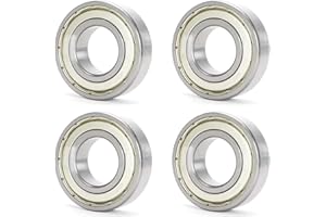 HAISHANG 4 pcs 607ZZ Deep Groove Ball Bearings, 7mm x 19mm x 6mm Double Metal Shielded Chrome Steel Bearings for Skateboards,Scooters,Machine Tool