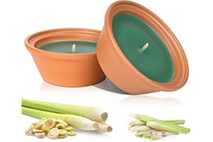 KAIABRAIN Citronella Candle Outdoor 90 Hours Burning 2 x 4.7oz Natural Soy Scented Burner Outdoor, Soy Wax Scented Candles for Outdoor, Indoor, Camping, Outside, Garden Balcony Camping BBQ
