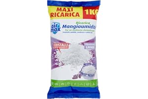 AIR MAX AIRMAX Ricarica Sali 1Kg, Lavanda, ‎14 x 4 x 25 cm, 1 kg