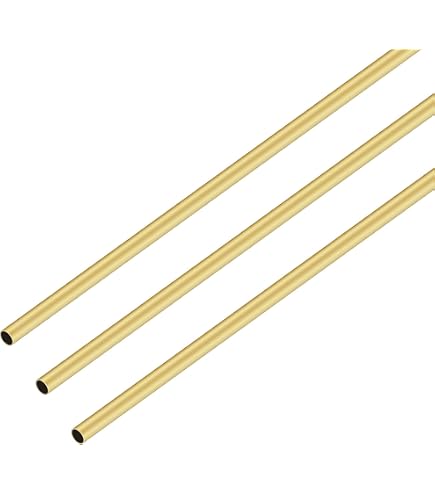 Produktbild von Rundes Messingrohr – 8,5 Mm Außen-Ø, Wandstärke 0,25/0,5/1 Mm, Länge 500 Mm – Nahtlos, Glatt, Vielseitig Für DIY & Modellbau