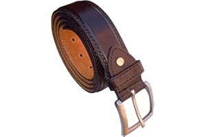 SOBO LEATHER Men's Leather Lined Trouser Belt in 4 Colours Sizes 28" - 60" Waist