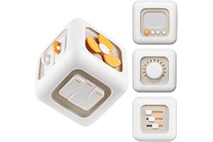 lerrbo Motorikwürfel Sensorisches Spielzeug für Kleinkind 1-3|Montessori Spielzeug ab 1 Jahr|Reisespielzeug für 12-18 Monate Baby|Beschäftigungswürfel Geburtstagsgeschenk Christmas für 1 Jahr alt