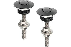 XICIKI Lot de 2 vis à dégagement rapide - Fermeture rapide - En aluminium - En alliage d'aluminium - Pour capot de moteur - Bouton pression - Clip de pare-chocs