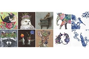 Zita`s Creative Servietten Set mit Decoupage-Kleber - Animal Art. Decoupage, Serviettentechnik