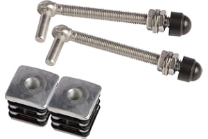 LOCINOX 2 Gonds M12 pour Portillons avec Bouchon renforcé - tige 130mm