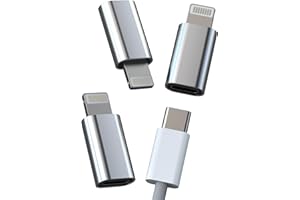 KEFIANY Adattatore da USB C Femmina a Lightning Maschio (3 Pack)per Apple iPad iPhone 14 Connettore Type-C Jack Cavo Adapter Ricarica Adattatori Spina Caricatore Tipo Presa Caricabatterie Convertitore YCJ-it