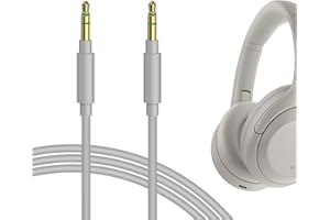 Geekria QuickFit Kompatybilny z kablem audio z Sony WH-1000XM5 WH-CH700N WH-CH710N WH-1000XM4 WH-1000XM3 WH-1000XM2 WH-XB910N XB900N XB950BT Auriculares, 3,5 mm kabel Estéreo de Repuesto (1,2 m)