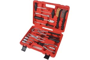 vidaXL Kit d'Outils d'Entretien et d'Assemblage de Frein 15 pcs Système de Frein à Tambour et à Disque Outil de Réparation pour Voiture Véhicule