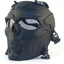 Cyberpunk Maske Mit Anti-Beschlag – Airsoft-tauglich, Verstellbar & Mit Sturmhaube