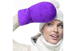 ICEHOF Guantes de calor (1 par) de lavanda y perlas de arcilla natural, tejido suave, extraíble, terapia térmica, artritis, dedo gatillo, síndrome del túnel carpiano, calentador de manos, microondas,