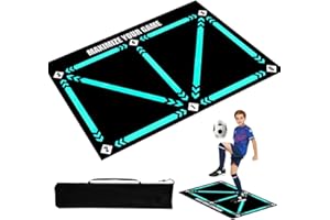 Dhqkqg Alfombra de Entrenamiento de Fútbol, 60 X 90 cm Alfombra Entrenamiento Futbol, Tapete de Entrenamiento de Pasos de Fútbol, Alfombrilla de Entrenamiento de Fútbol, Silenciosa, Regalos para Niños