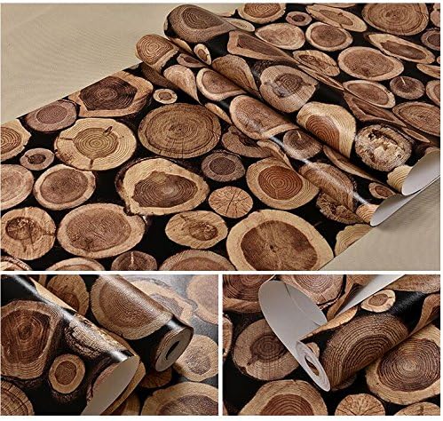 Wapea Wooden Stakes Wood Stump Log Wood Wallpaper Tea House Cafe Background Industrial Wind Wallpaper 98509