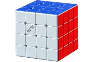 TAOLELE Cubo de Velocidad, QY MS 4x4 Speed Cube Magic Cube Rápido Suave sin Pegatinas Rompecabezas 3D Más Rápido Juguetes