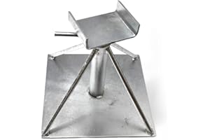 Mystatic Heavy Duty Axle Stand for Static Caravan & Mobile Home - Adjustable Height Support Stands for Siting Chassis - High-Strength Steel Material Axle Stand - Number of 4 Stands - Size 9.5" - 14"