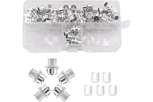 Lyeteung 50 Pièces 5mm Métal Support de Diode LED, Supports de Lampe pour diodes, LED Encastrable Clip de Montage Support, Support de Diode de Douille de Lampe, Argent