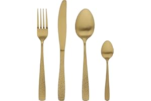 Tognana Pauline, servizio 24 posate, acciaio, oro